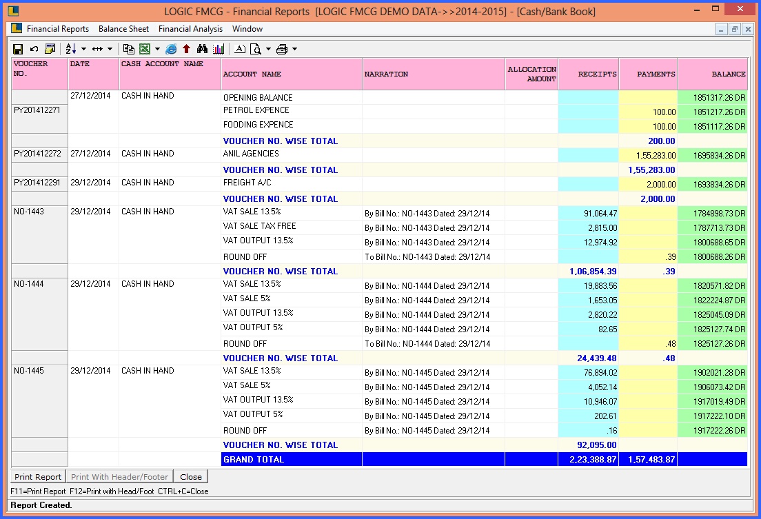 fmcg cash book 2